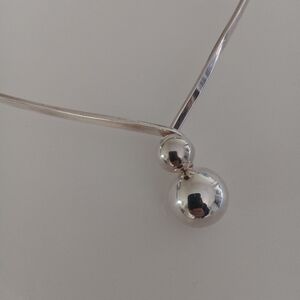 SOLD!!Solid sterling silver wire choker